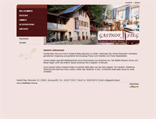 Tablet Screenshot of gasthof-steg.it